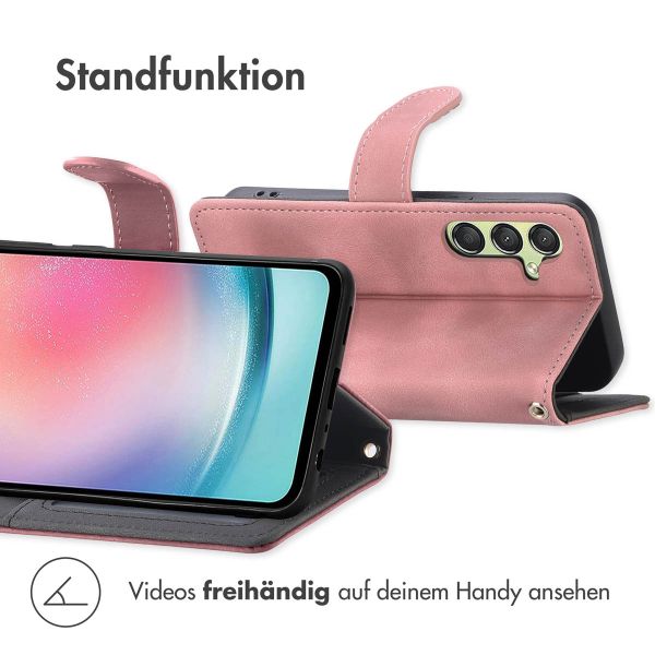 imoshion ﻿Klapphülle mit Kordel für das Samsung Galaxy A25 (5G) - Rosa