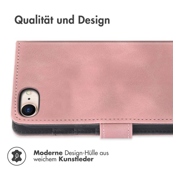 imoshion ﻿Klapphülle mit Kordel für das iPhone SE (2022 / 2020) / 8 / 7 - Rosa