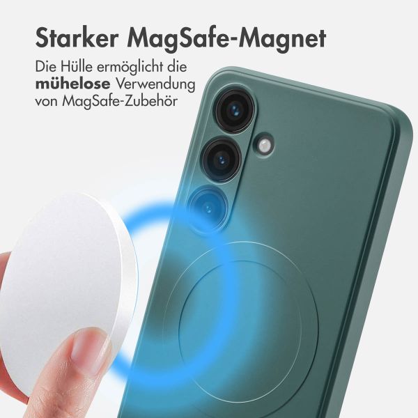 iMoshion Color Back Cover mit MagSafe für das Samsung Galaxy S24 - Dunkelgrün