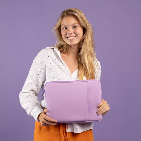 imoshion Laptop Hülle 13 Zoll - Laptop Sleeve mit Fach - Lavender Lilac