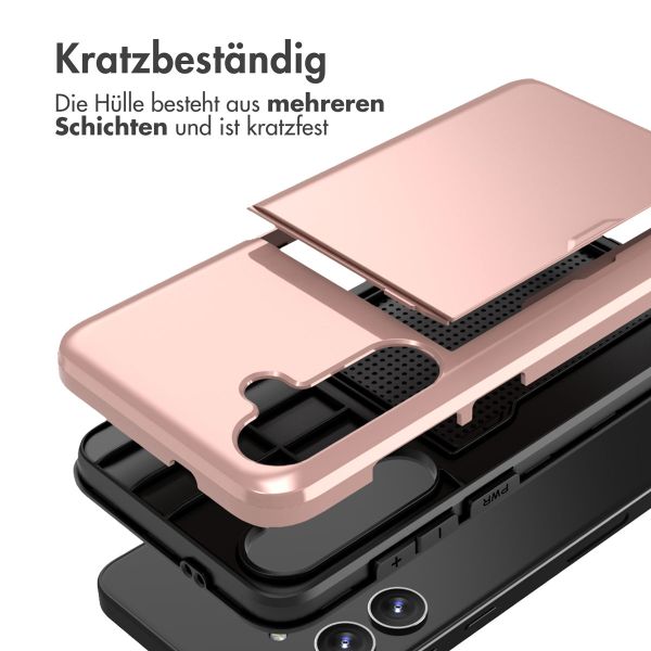 iMoshion Backcover mit Kartenfach für das Samsung Galaxy S24 Plus - Rose Gold