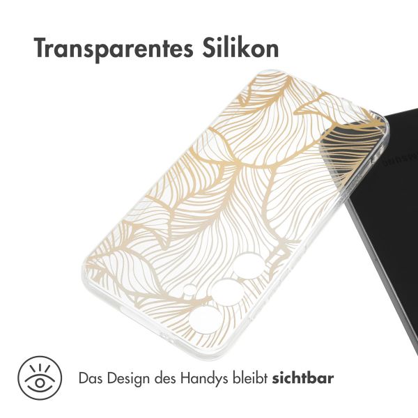 iMoshion Design Hülle für das Samsung Galaxy S24 - Golden Leaves
