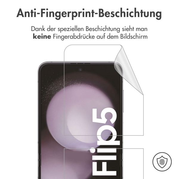 imoshion Displayschutz Folie 3er-Pack für das Samsung Galaxy Flip 5 / Flip 6 - Transparent