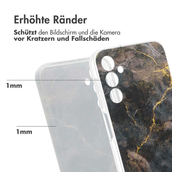 imoshion Design Hülle für das Samsung Galaxy A25 (5G) - Black Marble