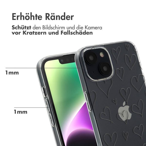 imoshion Design Hülle für das iPhone 14 - Hearts