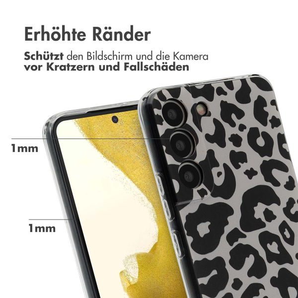 imoshion Design Hülle für das Samsung Galaxy S22 - Leopard Transparent