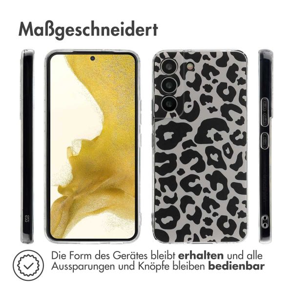 imoshion Design Hülle für das Samsung Galaxy S22 - Leopard Transparent