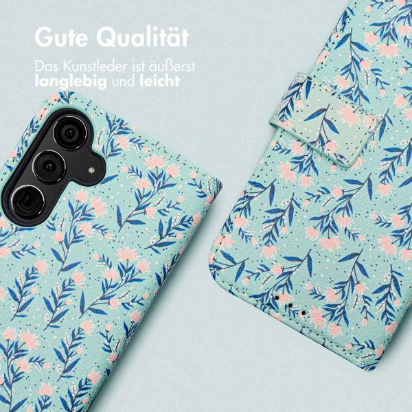 imoshion Design Klapphülle für das Samsung Galaxy S24 Plus - Blue Flowers