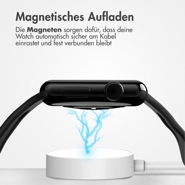 imoshion Ladekabel für die Apple Watch USB-C und USB-A – 0,5 Meter – Weiß