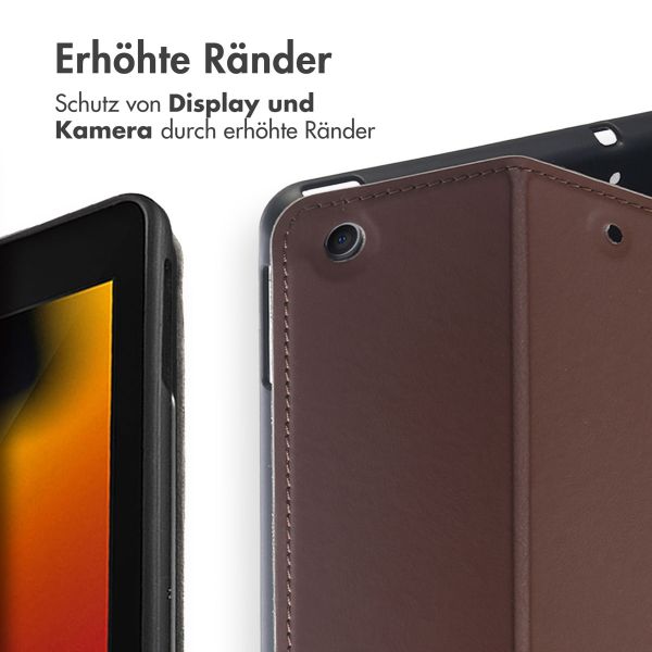 Accezz Classic Tablet Case für das iPad 9 (2021) / iPad 8 (2020) / iPad 7 (2019) 10.2 Zoll - Braun