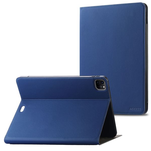 Accezz Classic Tablet Case für das iPad Pro 12.9 (2022) / Pro 12.9 (2021) / Pro 12.9 (2020) - Dunkelblau