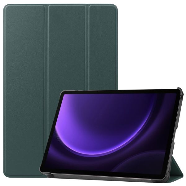 imoshion Trifold Klapphülle für das Samsung Tab S9 FE 10.9 Zoll / Tab S9 11.0 Zoll - Dunkelgrün