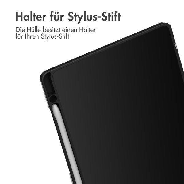 imoshion Trifold Hardcase Klapphülle für das Samsung Galaxy Tab A9 Plus - Schwarz