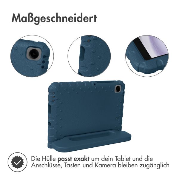 imoshion Schutzhülle mit Handgriff kindersicher für das Samsung Galaxy Tab A9 8.7 Zoll - Dunkelblau