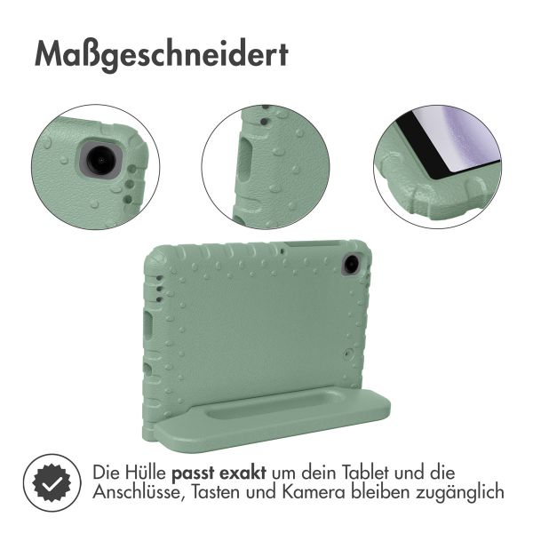 imoshion Schutzhülle mit Handgriff kindersicher für das Samsung Galaxy Tab A9 8.7 Zoll - Olive Green