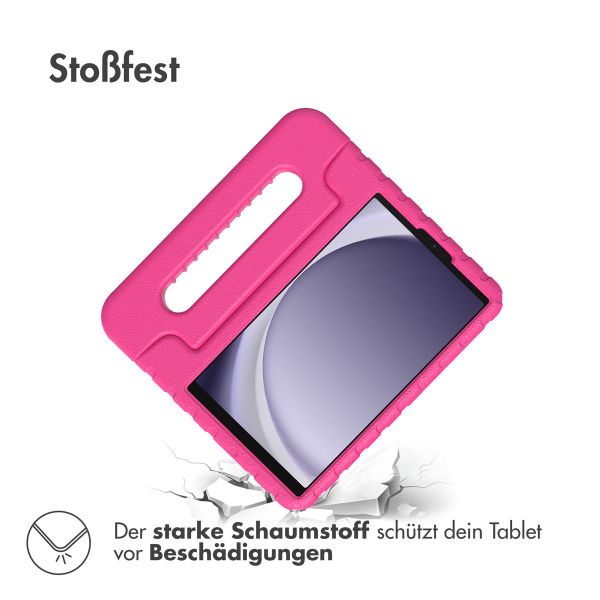 imoshion Schutzhülle mit Handgriff kindersicher für das Samsung Galaxy Tab A9 8.7 Zoll - Rosa