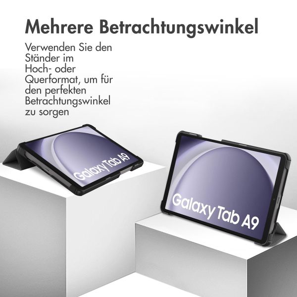 imoshion Trifold Klapphülle für das Samsung Galaxy Tab A9 8.7 Zoll - Grau