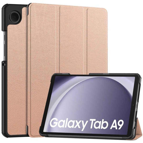 imoshion Trifold Klapphülle für das Samsung Galaxy Tab A9 8.7 Zoll - Rose Gold