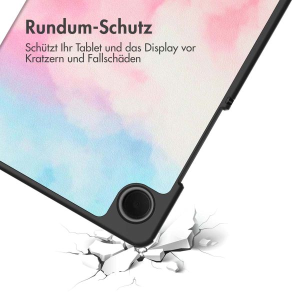 imoshion Design Trifold Klapphülle für das Samsung Galaxy Tab A9 8.7 Zoll - Sky