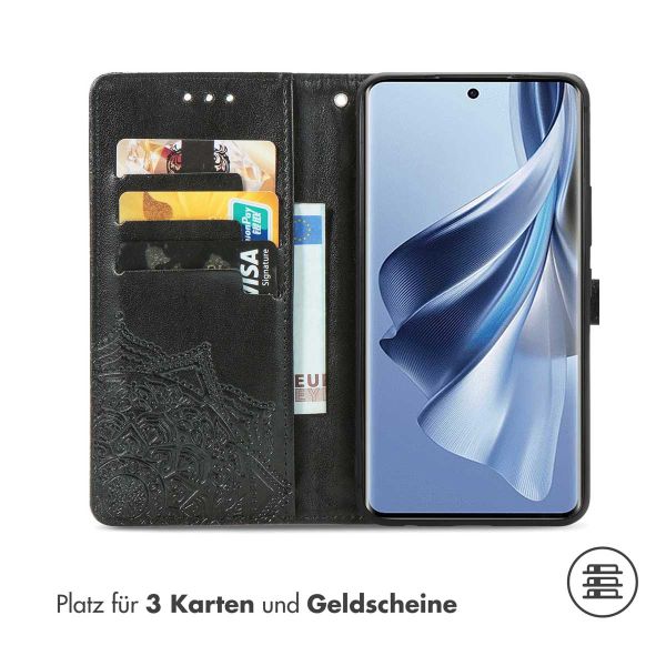 imoshion Mandala Klapphülle für das Oppo Reno 10 / 10 Pro - Schwarz