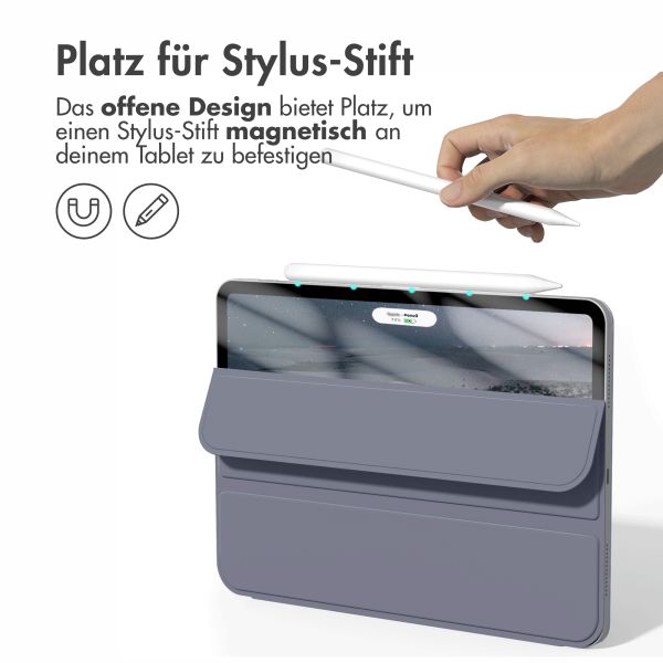 imoshion Magnetic Klapphülle für das iPad Air 11 Zoll (2024) M2 / Air 5 (2022) / Air 4 (2020) - Lavender