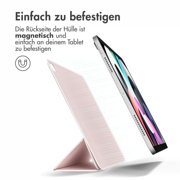 imoshion Magnetic Klapphülle für das iPad Air 11 Zoll (2024) M2 / Air 5 (2022) / Air 4 (2020) - Rosa