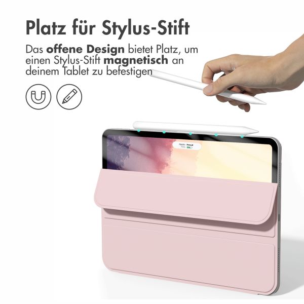 imoshion Magnetic Klapphülle für das iPad Air 11 Zoll (2024) M2 / Air 5 (2022) / Air 4 (2020) - Rosa