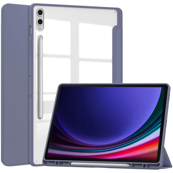 imoshion Trifold Hardcase Klapphülle für das Samsung Galaxy Tab S9 Plus 12.4 Zoll - Violett