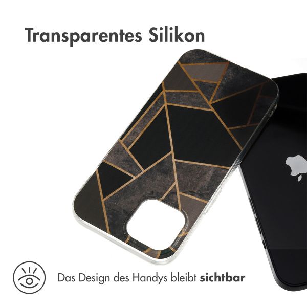 iMoshion Design Hülle für das iPhone 15 - Black Graphic