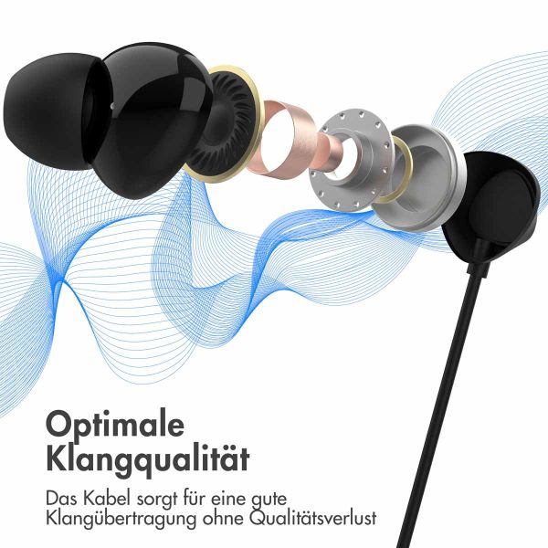 imoshion In-ear Kopfhörer - Kabelgebundene Kopfhörer - Mit AUX / 3,5 mm Klinkenanschluss - Schwarz