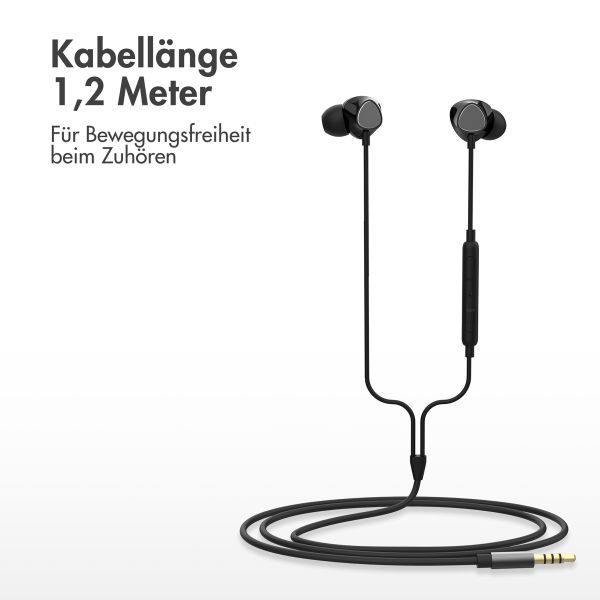 imoshion In-ear Kopfhörer - Kabelgebundene Kopfhörer - Mit AUX / 3,5 mm Klinkenanschluss - Schwarz