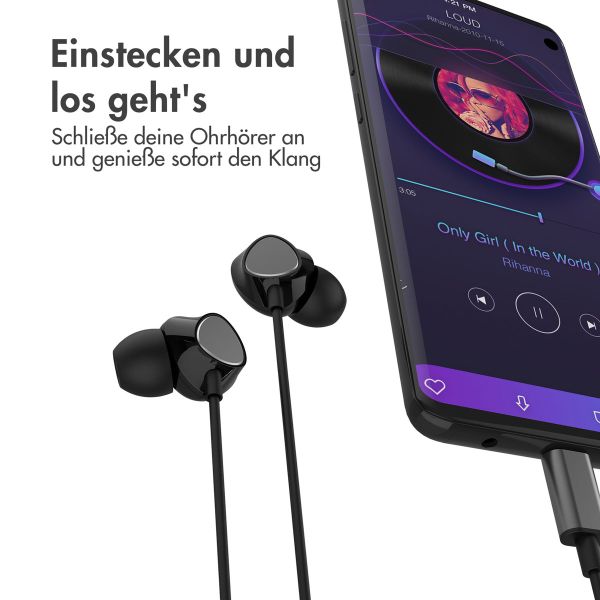 imoshion In-ear Kopfhörer - Kabelgebundene Kopfhörer - Mit USB-C Anschluss - Schwarz