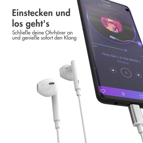 imoshion Kopfhörer - Kabelgebundene Kopfhörer - USB-C Anschluss - Weiß