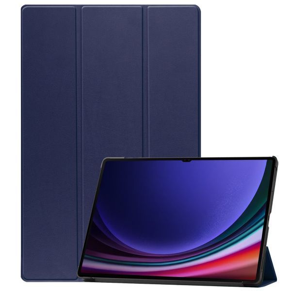 imoshion Trifold Klapphülle für das Samsung Galaxy Tab S9 Ultra 14.6 Zoll - Dunkelblau