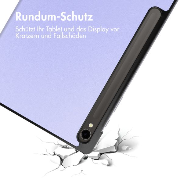 imoshion Trifold Klapphülle für das Samsung Galaxy Tab S9 11.0 Zoll - Lila