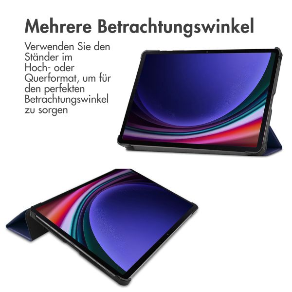 imoshion Trifold Klapphülle für das Samsung Galaxy Tab S9 11.0 Zoll - Dunkelblau