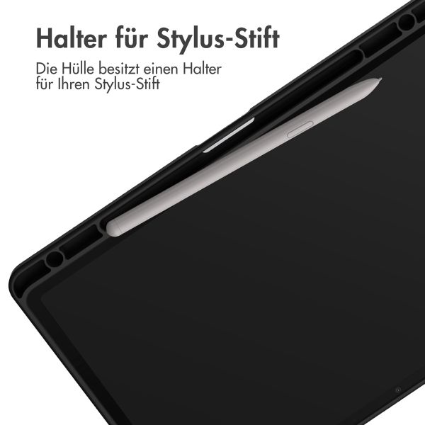 imoshion Trifold Hardcase Klapphülle für das Samsung Galaxy Tab S9 11.0 Zoll - Schwarz