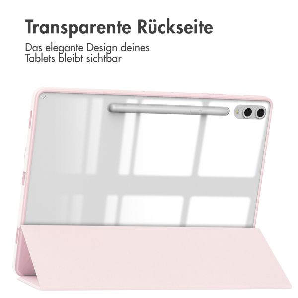 imoshion Trifold Hardcase Klapphülle für das Samsung Galaxy Tab S9 Plus 12.4 Zoll - Rosa