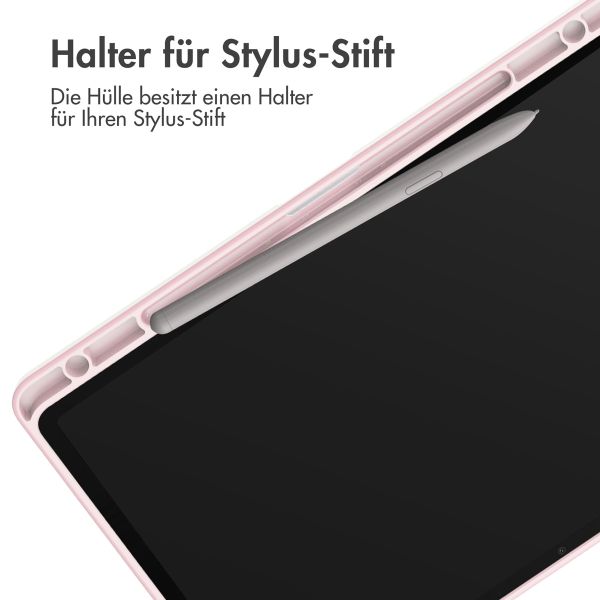 imoshion Trifold Hardcase Klapphülle für das Samsung Galaxy Tab S9 Plus 12.4 Zoll - Rosa