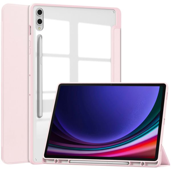 imoshion Trifold Hardcase Klapphülle für das Samsung Galaxy Tab S9 Plus 12.4 Zoll - Rosa