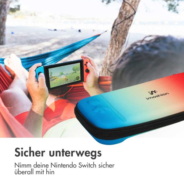 imoshion ﻿Schale für Nintendo Switch – Hülle für Nintendo Switch / Switch OLED – Blau / Rot