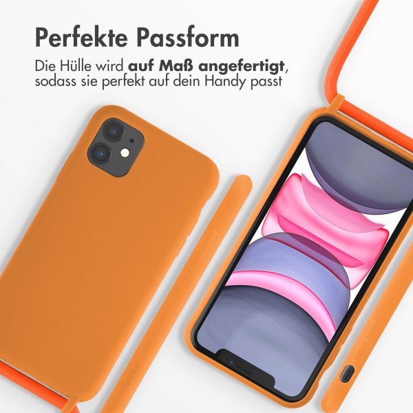 imoshion Silikonhülle mit Band für das iPhone 11 - Orange