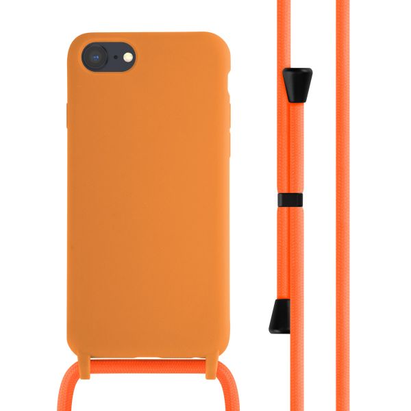 imoshion Silikonhülle mit Band für das iPhone SE (2022 / 2020) / 8 / 7 - Orange