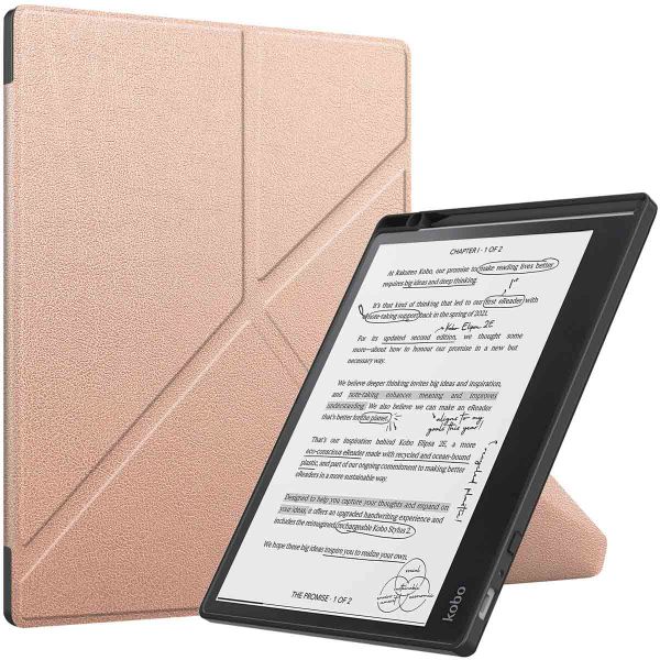 imoshion Klappbare Klapphülle für das Kobo Elipsa 2E - Rose Gold