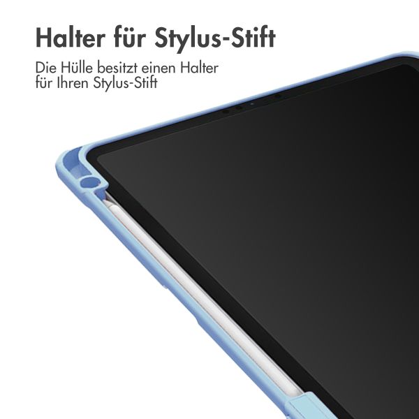imoshion Trifold Hardcase Klapphülle für das iPad Air 11 Zoll (2024) M2 / Air 5 (2022) / Air 4 (2020) - Hellblau