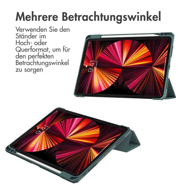 imoshion Trifold Hardcase Klapphülle für das iPad Pro 11 (2018 - 2022) - Grün