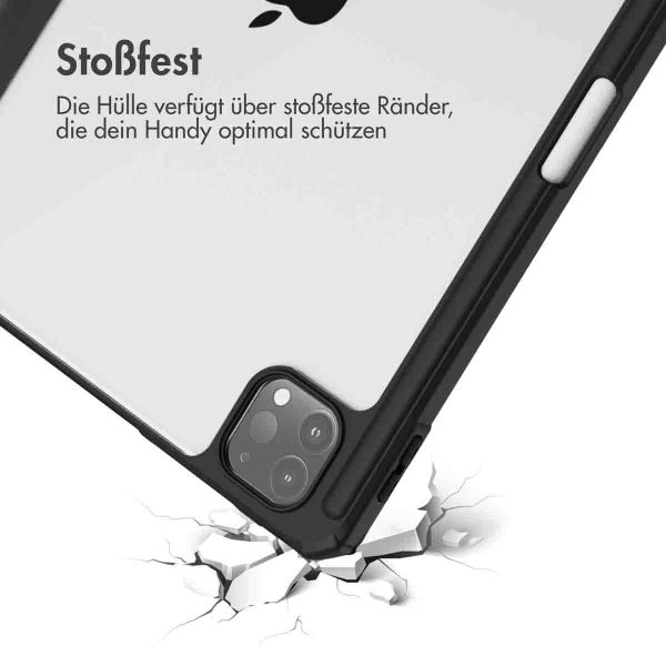 imoshion Trifold Hardcase Klapphülle für das iPad Pro 12.9 (2018 - 2022) - Schwarz