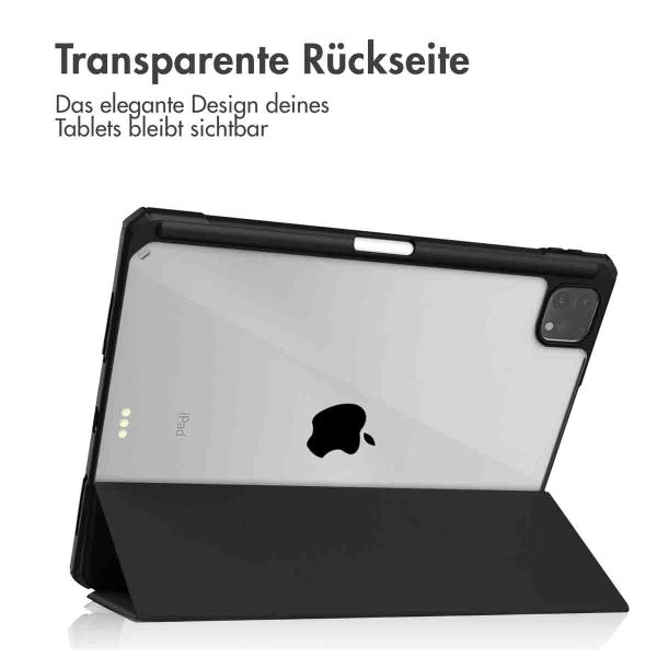 imoshion Trifold Hardcase Klapphülle für das iPad Pro 12.9 (2018/2020/2021/2022) - Schwarz