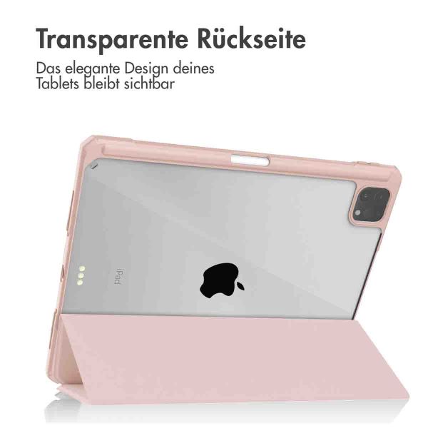 imoshion Trifold Hardcase Klapphülle für das iPad Pro 12.9 (2018 - 2022) - Rosa