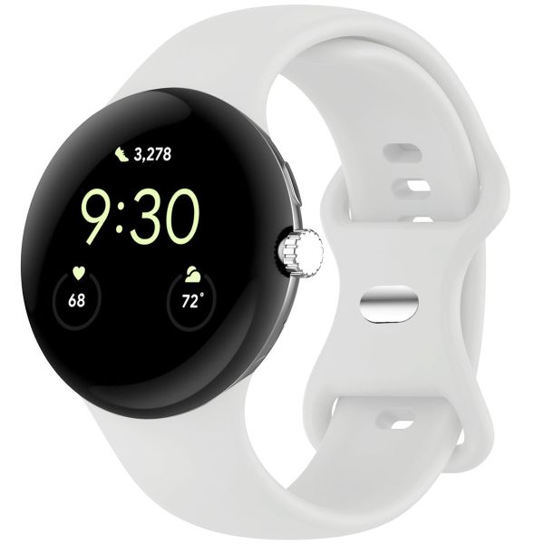 imoshion Silikonband für das Google Pixel Watch / Watch 2 - Größe L - Weiß